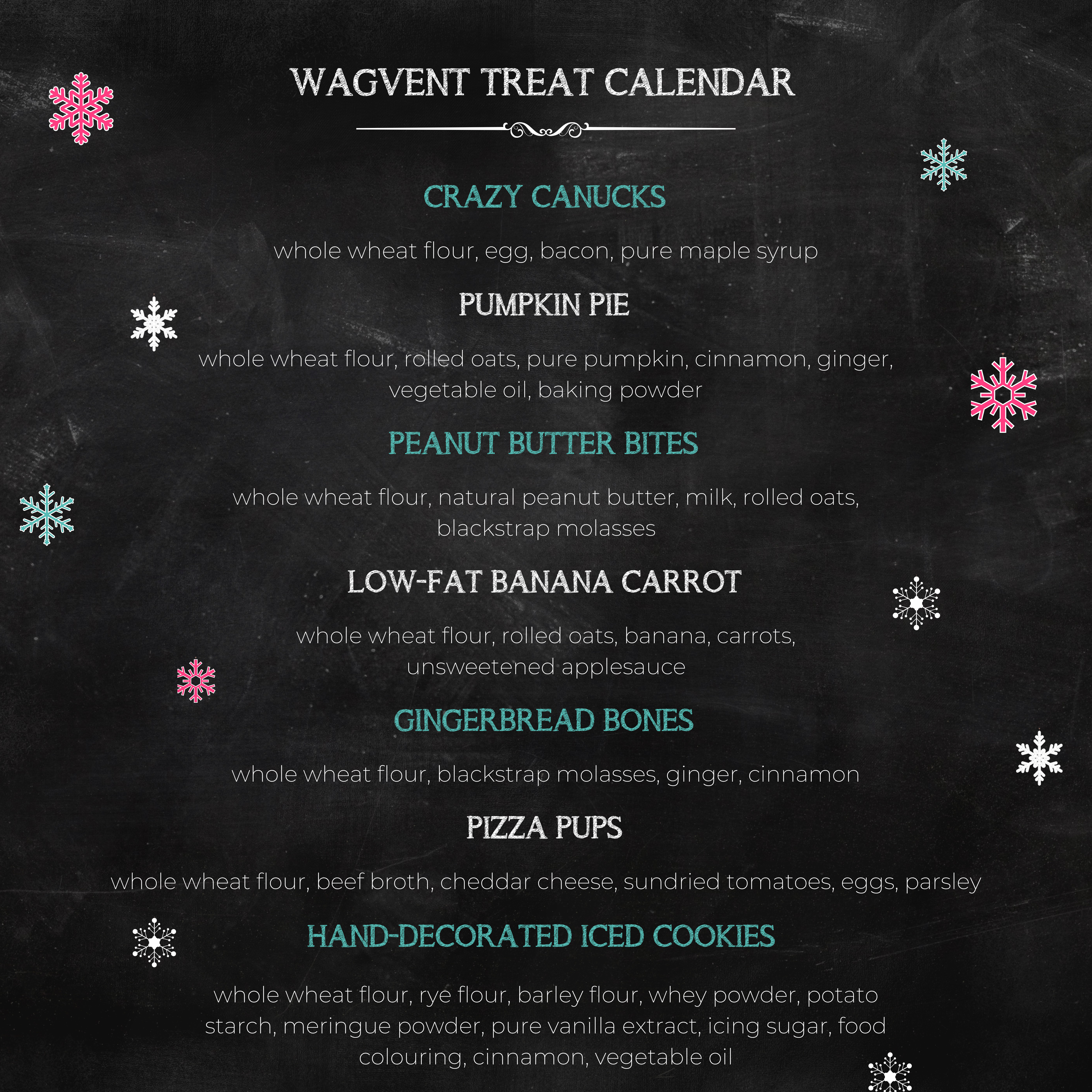 24-Day Wagvent Calendar 40+ Treats