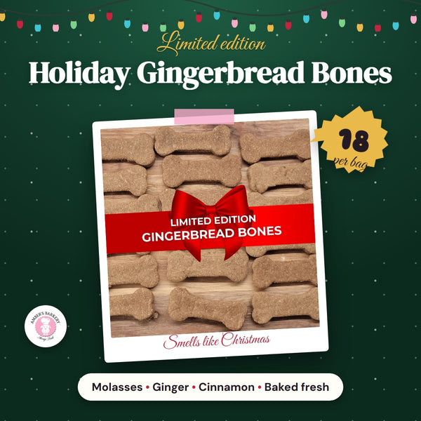 Holiday Gingerbread Bones 18 pcs/bag