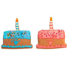 Load image into Gallery viewer, Doggy Birthday Cake Cookie with Candle
